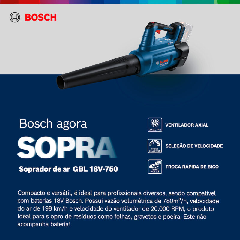Características do Soprador Bosch
